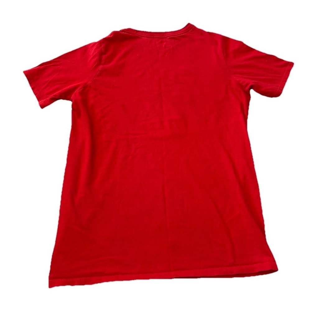 Nike Boys Red Just Do It Graphic Short Sleeve Athletic Cut T-Shirt Size Large L - Picture 2 of 3